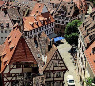 Blick in die Altstadt von der Kaiserburg