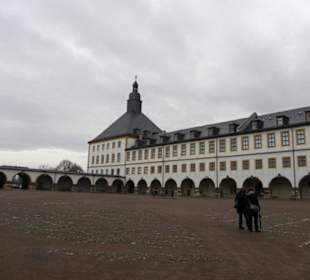Blick in den Schlosshof Westturm