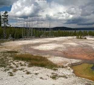 West Thumb Geyser Basin, Yellowstone Lake,