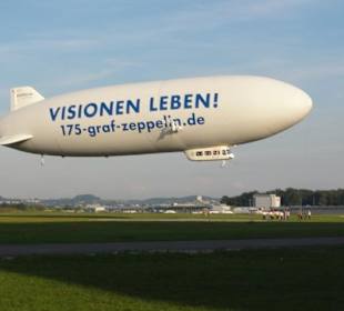 Der Zeppelin startet