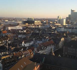 Düsseldorf von oben aus dem Riesenrad
