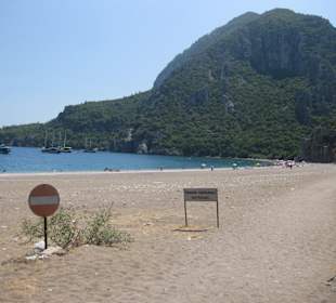 Olympos-Strand – Schöne Bucht – schlechter Strand