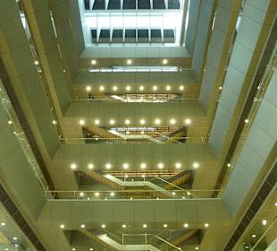 Blick vom Atrium in die Höhe