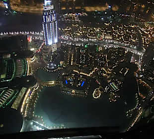 Aus ca. 450 Metern der Blick auf die Fontänenbecke