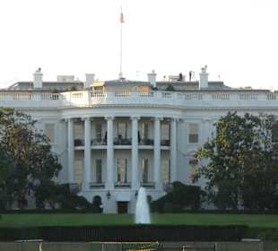 Rückansicht d. Weißen Hauses