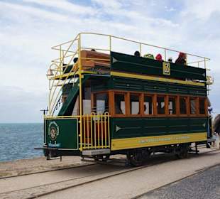 Einzigartige Pferde-Trambahn