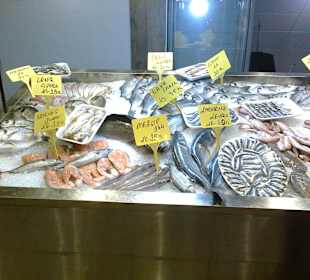 Fisch-Restaurant Manavgat, Auslage