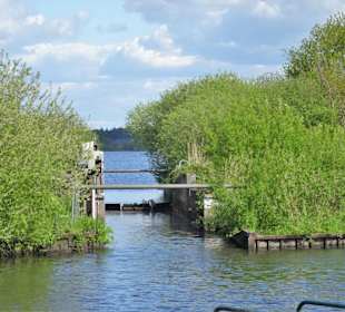 Die Schleuse vom Kanal zum See