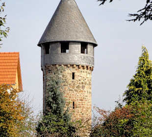 Altstadtblick auf den alten Wehrturm