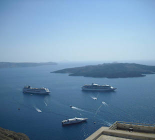 Santorini - návštěva z lodi