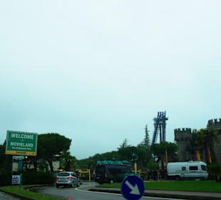 Die Einfahrt zum Movieland