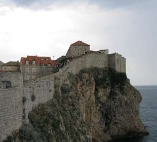 Blick von der Mauer in Dubrovnik