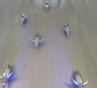Wasserspiele, wie in der Dubai Mall
