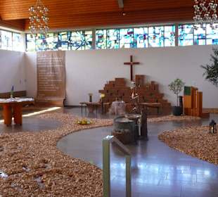 Teil des Innenraums Pilgerkirche