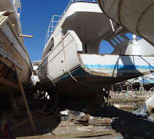 Alles sehr eng auf dem Gelände