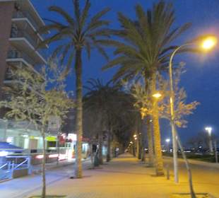 Fußgängerzone an der Promenade im März 17