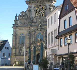 Blick über die Lange Straße Richtung Stadtkirche