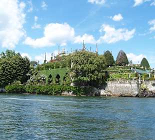 Vista dell'isola dalla barca