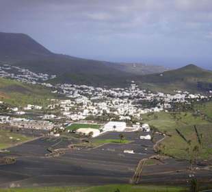 Blick von oben nach haría
