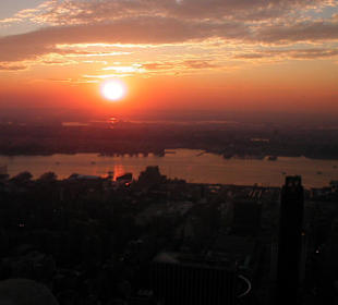 Sunset Richtung New Jersey