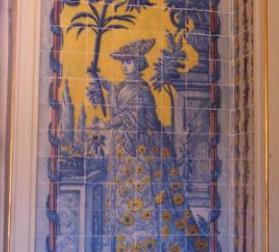 Azulejos im alten Königsschloss Que Luz