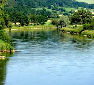 Blick von der Promenade auf die Oberweser