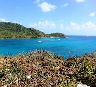 Blick auf das Meer von einem Aussichtspunkt