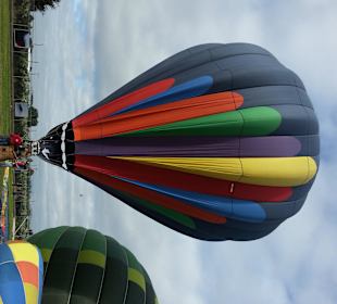 Fesselballon für Flug über Teotihuacan