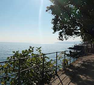 Bei der Lungomare (Strandpromenade) bei Lovran