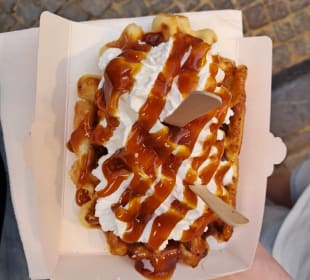  Le Funambule Waffels in Brüssel, Belgien 