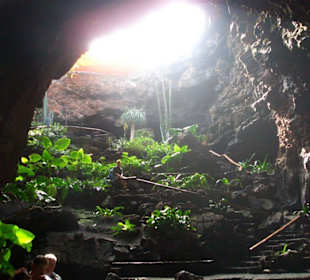 Jameos  del Aqua um 10.00 Uhr früh...