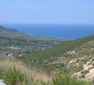 Blick von Kalirahis auf Skala Kalirahis