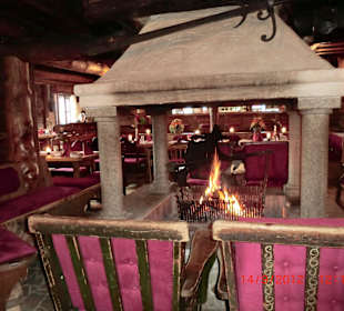 Offenes Feuer im Restaurant