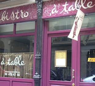 Bistro à table