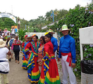 Begrüßung am Hafen