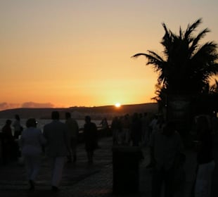 Strandpromenade Meloneras Sonnenuntergang