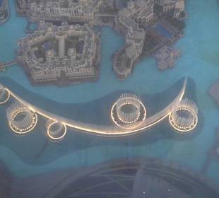 "Burj Khalifa" Wasserspiele aus 454m Höhe