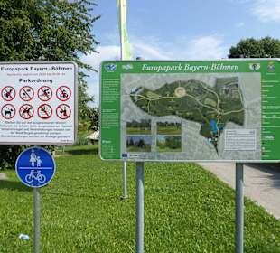 Ein Eingangsbereich zum Park