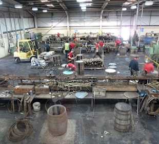 Blick über eine Fabrikhalle