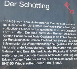 Schütting - Infotafel am Gebäude