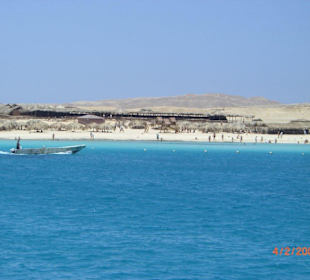 Island Paradise vom Boot aus gesehen