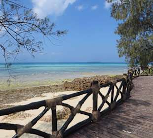 Steg in Richtung altes Gefängnis und Schildkröten