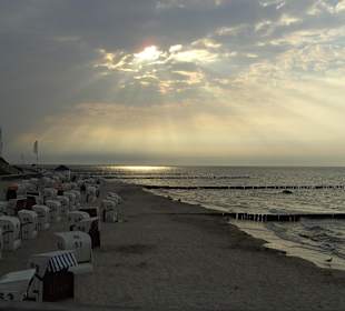 Sonnenuntergang am Strand von Kühlungsborn