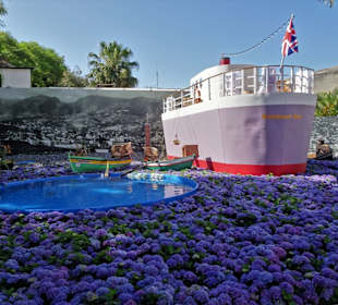 Dekoration beim Blumenfestival von Funchal
