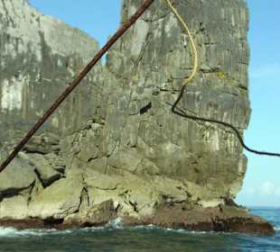 Eindrucksvolle Felsformationen am Park Eingang