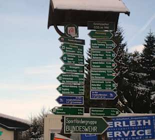 Wegweiser am Grenzadler