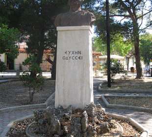 Büste des Odysseus in Stavros