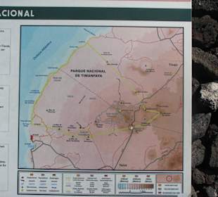 Plan des Timanfaya Nationalparks