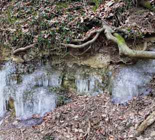 Rings rum kommt das Wasser hervor