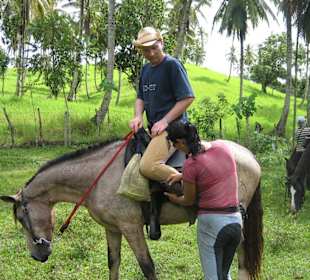 Gabi gibt Hilfestellung